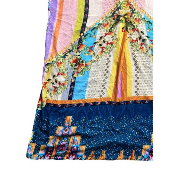 JOHNNY WAS Angie Silk Blend Velvet Tunic Dress Sz M Boho - Picture 4 of 16